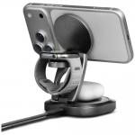 Incarcator Wireless 3 in 1 Energea Alumag GYRO 360 cu MagSafe, Pliabil, Incarcare Wireless 25W, Alimentare USB-C, Gunmetal 6 - lerato.ro