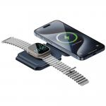 Incarcator Wireless 3 in 1 Energea Bazic GoMag Trio Plus cu MagSafe, Pliabil, Incarcare Wireless 15W, Alimentare USB-C, Navy Blue 4 - lerato.ro