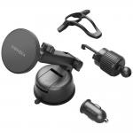 Suport auto  Energea Magdrive Kit cu MagSafe, Dashboard / Windshield / Air Vent Mount, Incarcare Wireless 15W, Alimentare USB-C, Negru 3 - lerato.ro