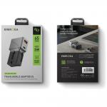 Adaptor retea Energea TravelWorld 1A1C, 1x USB-A, 1x USB-C, 25W, Compatibil cu prize EU/UK/US/AU, Gunmetal 6 - lerato.ro