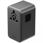 Adaptor retea Energea TravelWorld GaN, 3x USB-C, 1x USB-A, 160W, Compatibil cu prize EU/UK/US/AU, Gunmetal 4 - lerato.ro