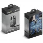 Adaptor retea Energea TravelWorld GaN, 3x USB-C, 1x USB-A, 160W, Compatibil cu prize EU/UK/US/AU, Gunmetal 11 - lerato.ro