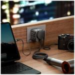 Adaptor retea Energea TravelWorld Mini GaN, 3x USB-C, 2x USB-A, 45W, Compatibil cu prize EU/UK/US/AU, Gunmetal 9 - lerato.ro