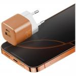 Incarcator retea Energea Ampcharge GaN35, 1xUSB-C, 1xUSB-A, 35W, 3A, Portocaliu 5 - lerato.ro