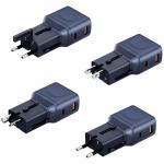 Incarcator retea Energea TravelGo, 35W, 3A, 1xUSB-C / 1xUSB-A, Fast Charging, Albastru 5 - lerato.ro