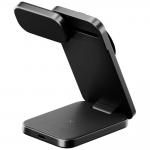 Statie de incarcare 3 in 1 Energea MagTrio 2, Wireless Charging, PD 22.5W, USB-C, Gunmetal 4 - lerato.ro