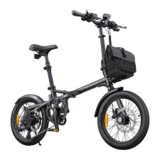 Bicicleta asistata electric ENGWE ZIP, Motor 250W, 40Nm, 3 niveluri asistenta, 7 viteze, Autonomie 85 km, Suspensie sa, Gri
