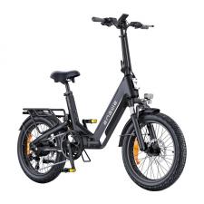 Bicicleta asistata electric ENGWE L20 3.0 BOOST, Motor 250W, 75Nm, 5 niveluri asistenta, 7 viteze, Autonomie 120 km, Suspensie completa, Negru