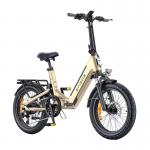Bicicleta asistata electric ENGWE L20 3.0 BOOST, Motor 250W, 75Nm, 5 niveluri asistenta, 7 viteze, Autonomie 120 km, Suspensie completa, Gold 2 - lerato.ro