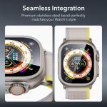 Folie sticla securizata ESR Armorite compatibila cu Apple Watch Ultra 49mm, Silver 11 - lerato.ro