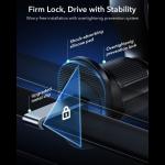 Suport auto ESR OmniLock Qi2.2, Air Vent Mount, Compatibil MagSafe, Incarcare Wireless 25W, Rotire 360 grade, USB-C, Negru 6 - lerato.ro