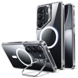 Carcasa ESR Classic Hybrid cu MagSafe si Kickstand compatibila cu Samsung Galaxy S26, Transparent
