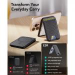 Portofel magnetic ESR Classic, Protectie RFID, Compatibil MagSafe, Carbon Black 3 - lerato.ro