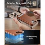 Portofel magnetic ESR Classic, Protectie RFID, Compatibil MagSafe, Maro 7 - lerato.ro