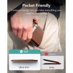 Portofel magnetic ESR Classic, Protectie RFID, Compatibil MagSafe, Maro 8 - lerato.ro