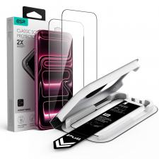 Set 2 folii sticla securizata ESR UltraFit Classic, Kit montare inclus, compatibile cu iPhone 18 Pro Max / 17 Pro Max, Negru