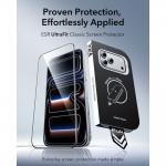 Set 2 folii sticla securizata ESR UltraFit Classic, Kit montare inclus, compatibile cu iPhone 18 Pro Max / 17 Pro Max, Negru 3 - lerato.ro