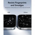 Set 2 folii sticla securizata ESR UltraFit Classic, Kit montare inclus, compatibile cu iPhone 18 Pro Max / 17 Pro Max, Negru 7 - lerato.ro