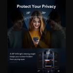 Set 2 folii sticla securizata ESR UltraFit Armorite Privacy, Kit montare inclus, compatibile cu iPhone 18 Pro Max, Negru 5 - lerato.ro