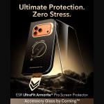 Folie sticla securizata ESR UltraFit Armorite Pro, Kit montare inclus, compatibila cu iPhone 18 Pro Max / 17 Pro Max, Negru 3 - lerato.ro