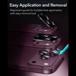 Protectie camera foto ESR Armorite compatibila cu iPhone 18 Pro Max / 18 Pro, Burgundy 8 - lerato.ro