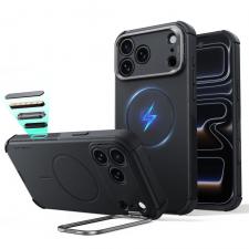 Husa ESR Cyber Tough Kickstand cu MagSafe compatibila cu iPhone 18 Pro / 17 Pro, Negru