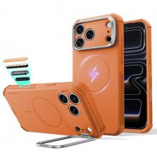 Husa ESR Cyber Tough Kickstand cu MagSafe compatibila cu iPhone 18 Pro / 17 Pro, Portocaliu
