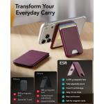 Portofel magnetic ESR Classic, Protectie RFID, Compatibil MagSafe, Burgundy 3 - lerato.ro