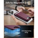 Portofel magnetic ESR Classic, Protectie RFID, Compatibil MagSafe, Burgundy 8 - lerato.ro