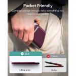 Portofel magnetic ESR Classic, Protectie RFID, Compatibil MagSafe, Burgundy 9 - lerato.ro