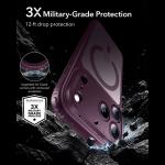Husa ESR Classic Hybrid cu MagSafe compatibila cu iPhone 18 Pro / 17 Pro, Burgundy 4 - lerato.ro