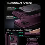 Husa ESR Classic Hybrid cu MagSafe compatibila cu iPhone 18 Pro / 17 Pro, Burgundy 5 - lerato.ro