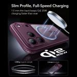 Husa ESR Classic Hybrid cu MagSafe compatibila cu iPhone 18 Pro / 17 Pro, Burgundy 6 - lerato.ro