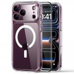 Kit protectie 2-in-1 ESR, 1x Husa ESR Classic Hybrid cu MagSafe + 1x Folie sticla securizata, compatibil cu iPhone 18 Pro / 17 Pro, Transparent 2 - lerato.ro
