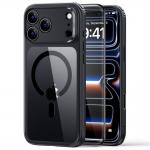 Kit protectie 2-in-1 ESR, 1x Husa ESR Classic Hybrid cu MagSafe + 1x Folie sticla securizata, compatibil cu iPhone 18 Pro Max / 17 Pro Max, Transparent / Negru 2 - lerato.ro