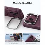 Husa ESR Cyber Tough Kickstand cu MagSafe compatibila cu iPhone 18 Pro / 17 Pro, Burgundy 5 - lerato.ro