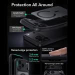 Husa ESR Classic Hybrid cu MagSafe compatibila cu iPhone 18 Pro / 17 Pro, Frosted Black 5 - lerato.ro