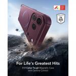 Husa ESR Cyber Tough cu MagSafe compatibila cu iPhone 18 Pro Max / 17 Pro Max, Burgundy 3 - lerato.ro
