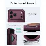 Husa ESR Cyber Tough cu MagSafe compatibila cu iPhone 18 Pro Max / 17 Pro Max, Burgundy 4 - lerato.ro