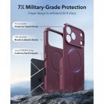 Husa ESR Cyber Tough cu MagSafe compatibila cu iPhone 18 Pro Max / 17 Pro Max, Burgundy 5 - lerato.ro