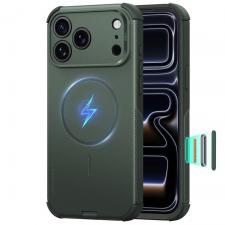 Huse si carcase iPhone 18 Pro Max, Husa ESR Cyber Tough cu MagSafe compatibila cu iPhone 18 Pro Max / 17 Pro Max, Verde, lerato.ro