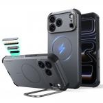 Husa ESR Cyber Tough Kickstand cu MagSafe compatibila cu iPhone 18 Pro Max / 17 Pro Max, Gri 2 - lerato.ro