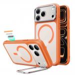 Husa ESR Classic Hybrid Kickstand cu MagSafe compatibila cu iPhone 18 Pro / 17 Pro, Frosted Orange 2 - lerato.ro