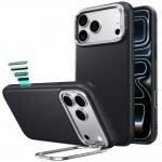 Husa ESR Leather Kickstand cu MagSafe compatibila cu iPhone 18 Pro Max / 17 Pro Max, Negru 2 - lerato.ro
