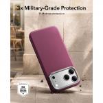 Husa ESR Leather Kickstand cu MagSafe compatibila cu iPhone 18 Pro / 17 Pro, Burgundy 7 - lerato.ro