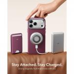 Husa ESR Leather Kickstand cu MagSafe compatibila cu iPhone 18 Pro / 17 Pro, Burgundy 8 - lerato.ro
