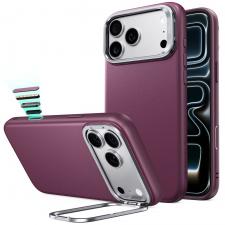Huse si carcase iPhone 17 Pro Max, Husa ESR Atelier Kickstand cu MagSafe compatibila cu iPhone 18 Pro Max / 17 Pro Max, Burgundy, lerato.ro
