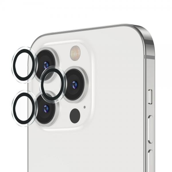 Protectie sticla camera foto ESR compatibil cu iPhone 14 Pro / 14 Pro Max Black 1 - lerato.ro