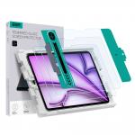 Set 2 folii protectie transparente Case Friendly ESR Tempered Glass compatibil cu iPad Air 13 2024 Clear 2 - lerato.ro