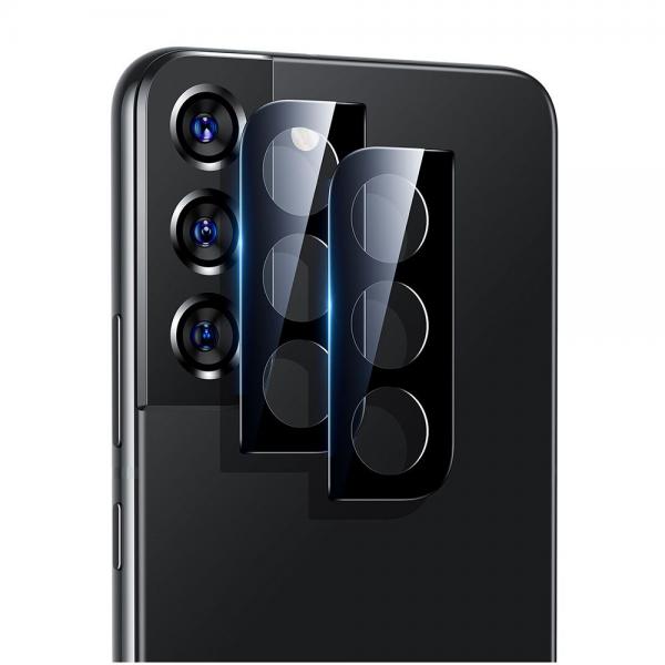 Set 2 folii sticla camera foto ESR compatibil cu Samsung Galaxy S22 / S22 Plus Black